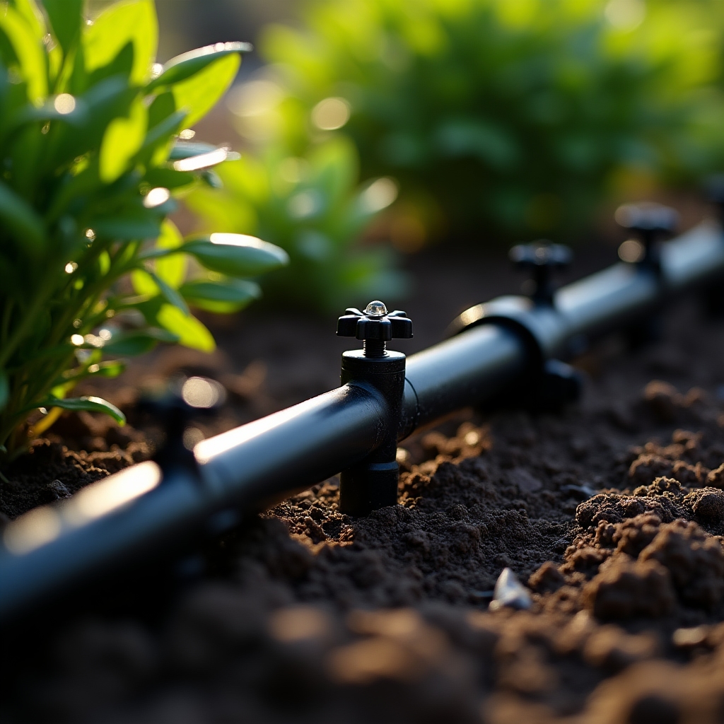 Система капельного автополива в саду